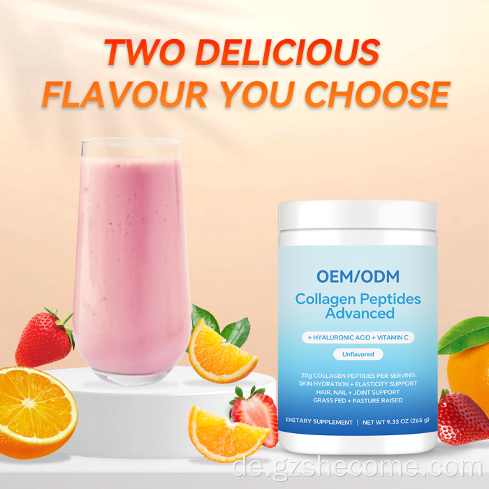 Beste Kollagenpeptide Hyaluronsäure Vitamin C Pulver